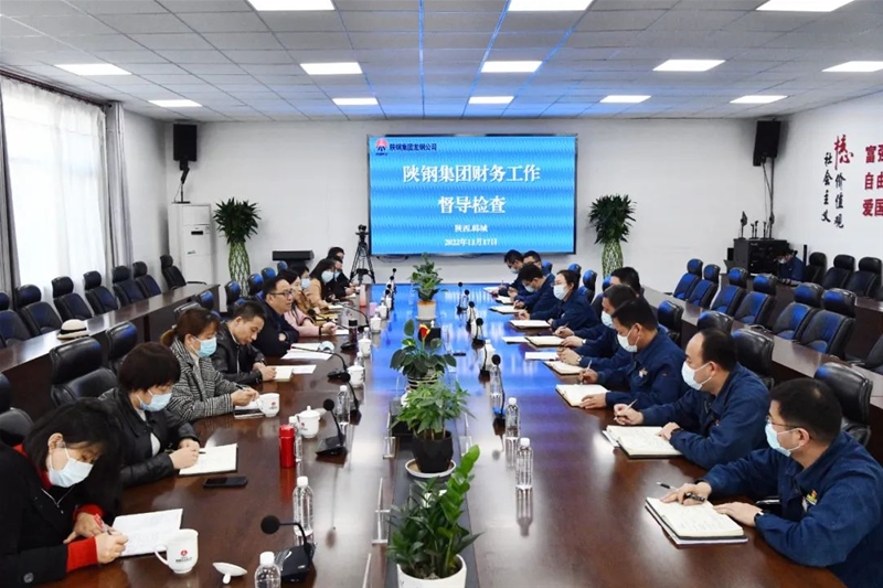 陕钢团体财政任务督导组来龙钢公司查抄指点任务