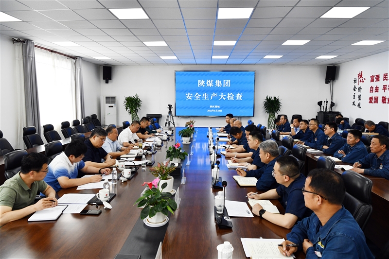 陕煤团体副董事长郑忠堂一行到陕钢团体龙钢公司展开宁静出产大查抄